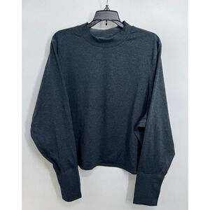 Cozecore Womens Pullover Fleece Mock Sweater Dolman Sleeve Size 4X Gray NWOT